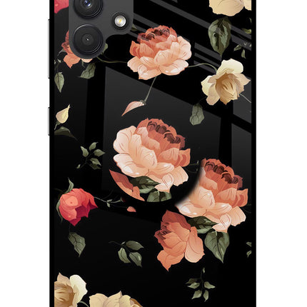 Flowers Samsung A32 4G Glass Case