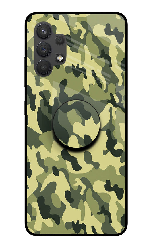 Camouflage Samsung A32 4G Glass Case