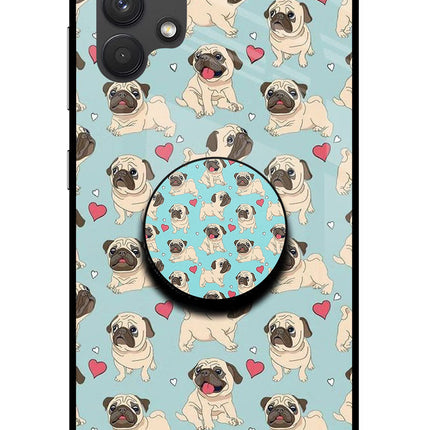 Pug Dog Samsung A32 4G Glass Case
