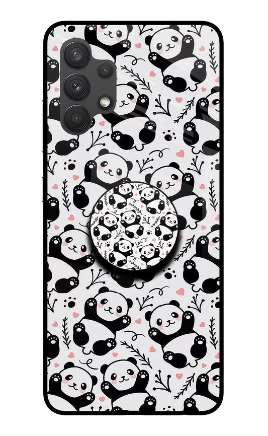 Cute Panda Samsung A32 4G Glass Case