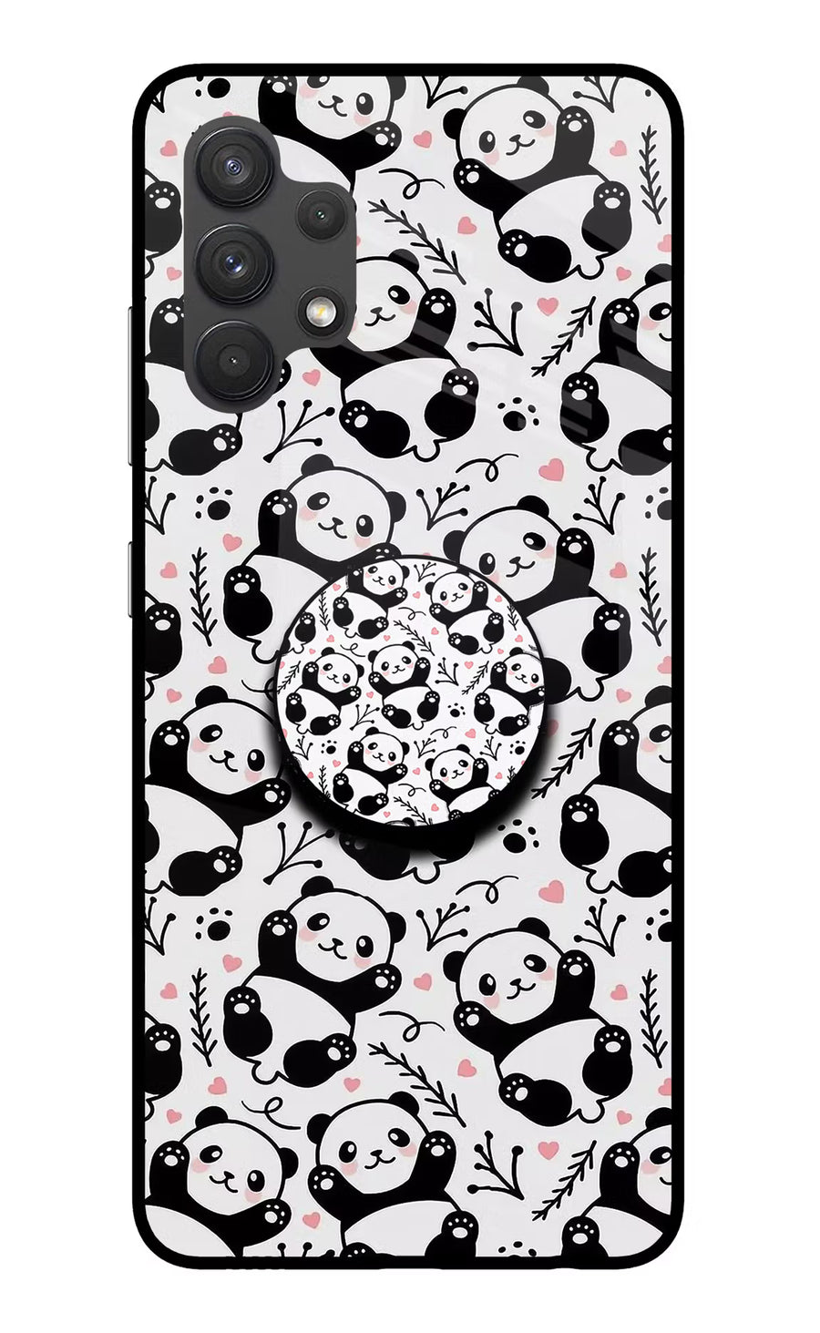Cute Panda Samsung A32 4G Pop Case, Glass case