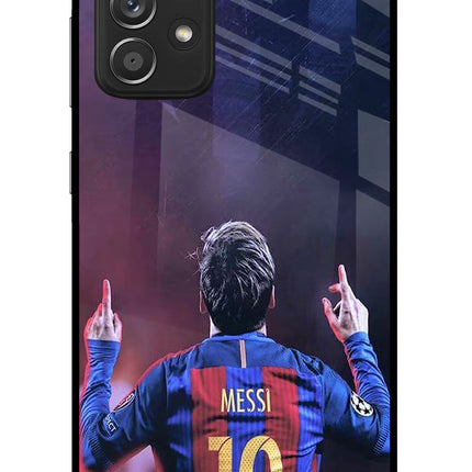 Messi Samsung A52/A52s 5G Glass Case Back Cover by Casekaro
