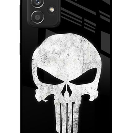 Punisher Skull Samsung A52/A52s 5G Glass Case Back Cover by Casekaro