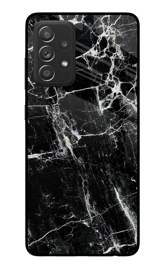 Black Marble Texture Samsung A52/A52s 5G Glass Case