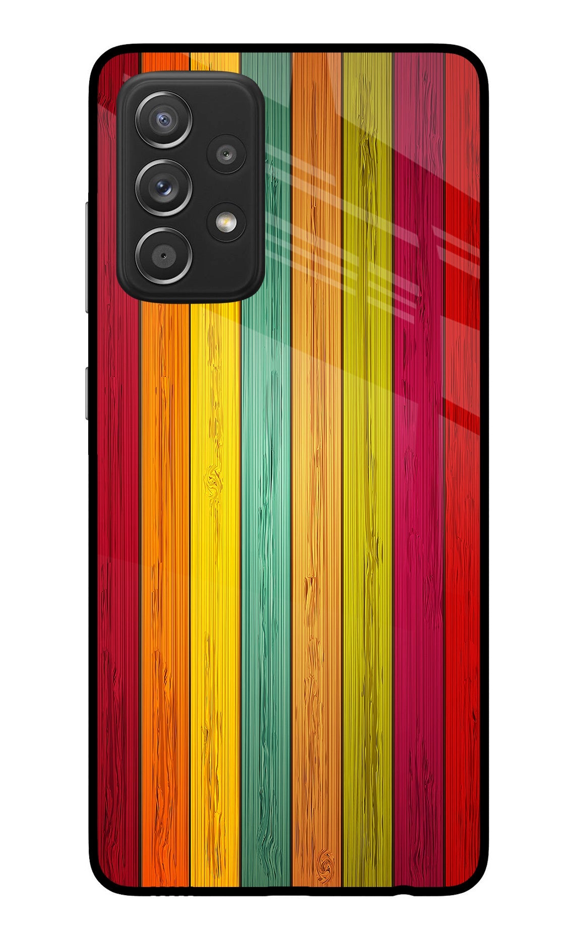 Multicolor Wooden Samsung A52/A52s 5G Back Cover
