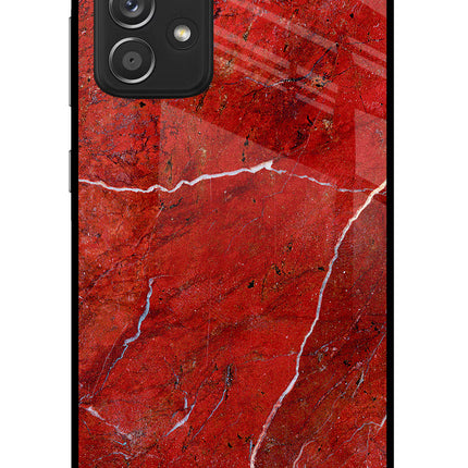 Red Marble Design Samsung A52/A52s 5G Glass Case Back Cover by Casekaro