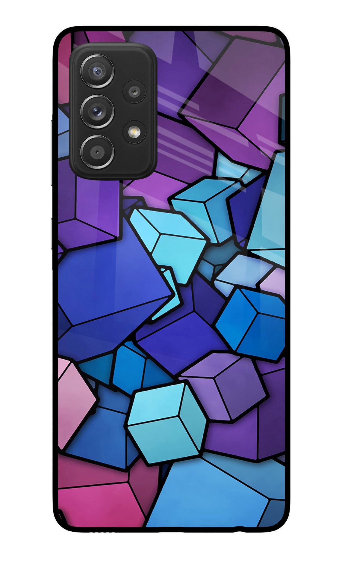 Cubic Abstract Samsung A52/A52s 5G Glass Case