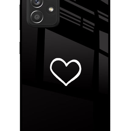 Heart Samsung A52/A52s 5G Glass Case Back Cover by Casekaro