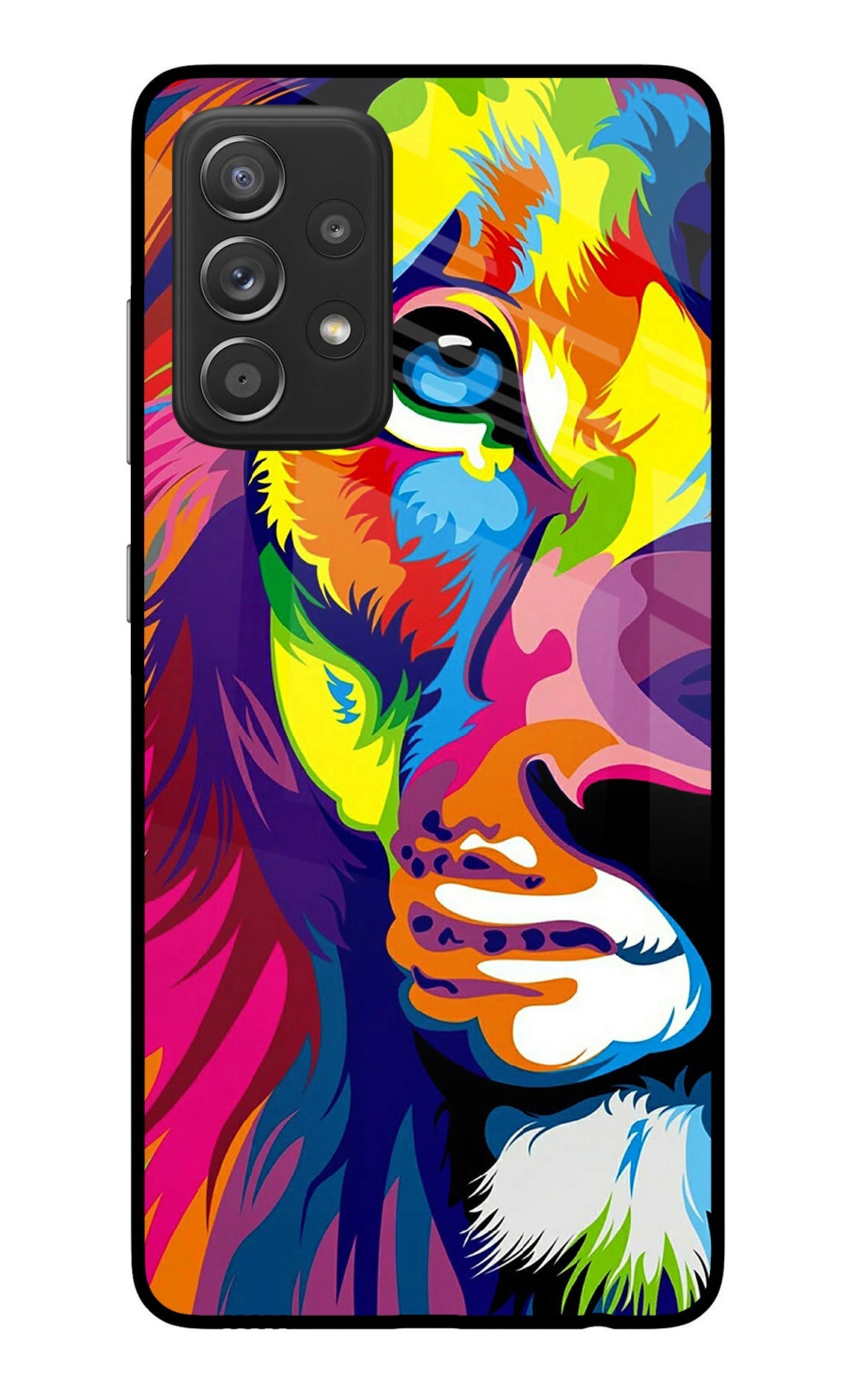Lion Half Face Samsung A52/A52s 5G Back Cover