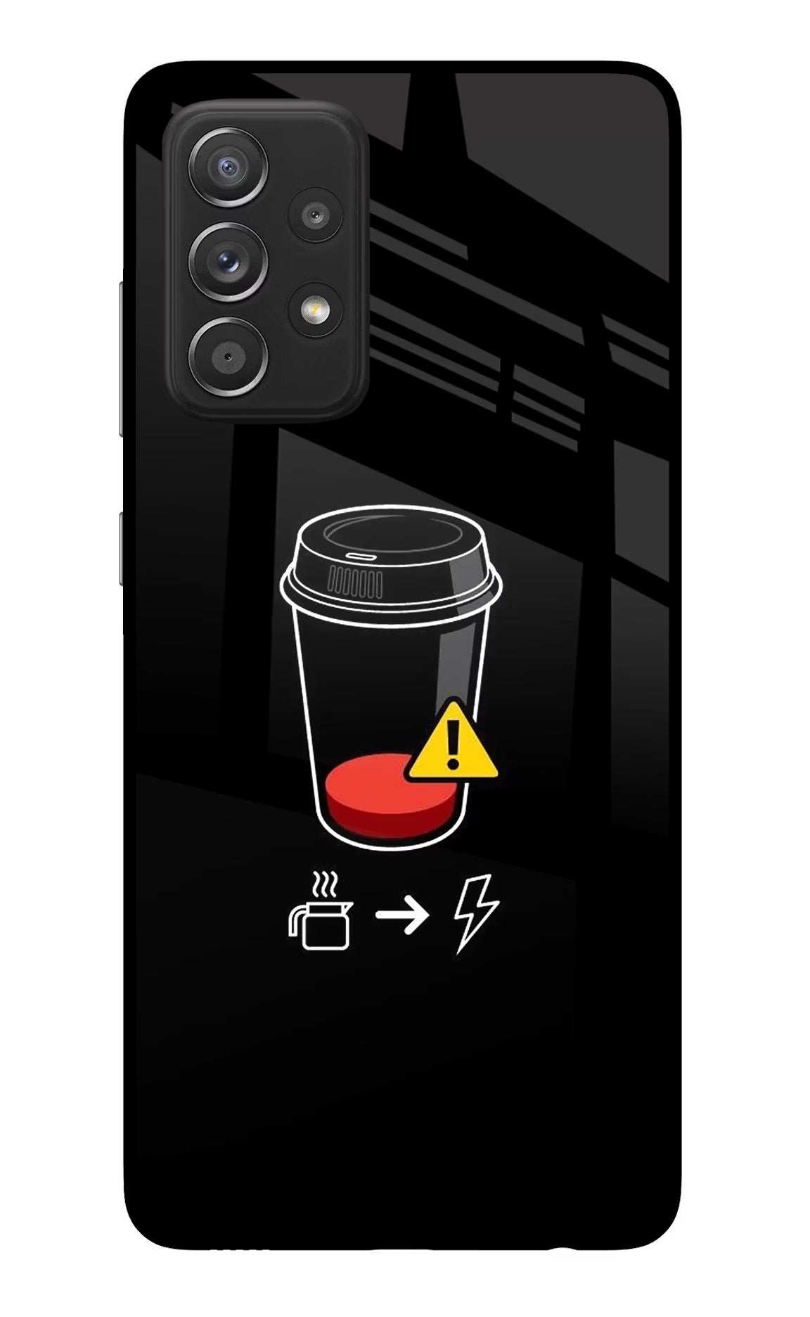 Coffee Samsung A52/A52s 5G Glass Case