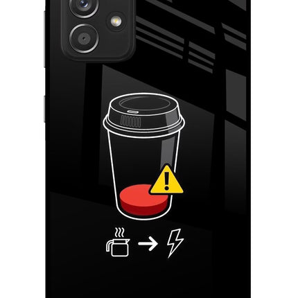 Coffee Samsung A52/A52s 5G Glass Case Back Cover by Casekaro