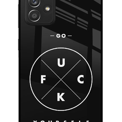 Go Fuck Yourself Samsung A52/A52s 5G Glass Case Back Cover by Casekaro
