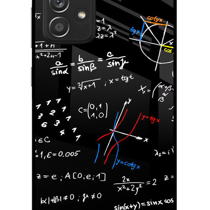 Mathematics Formula Samsung A52/A52s 5G Glass Case Back Cover by Casekaro