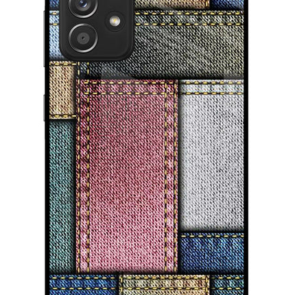Multicolor Jeans Samsung A52/A52s 5G Glass Case Back Cover by Casekaro