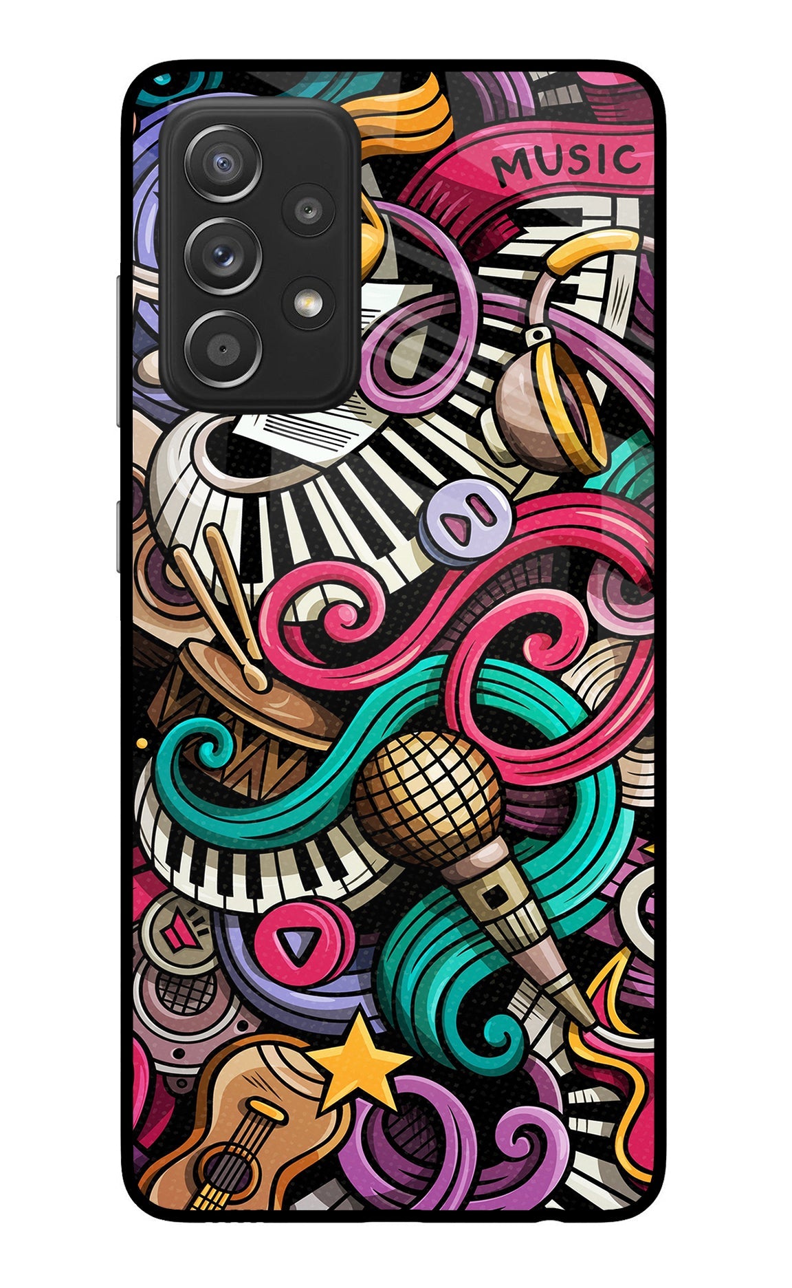 Music Abstract Samsung A52/A52s 5G Back Cover