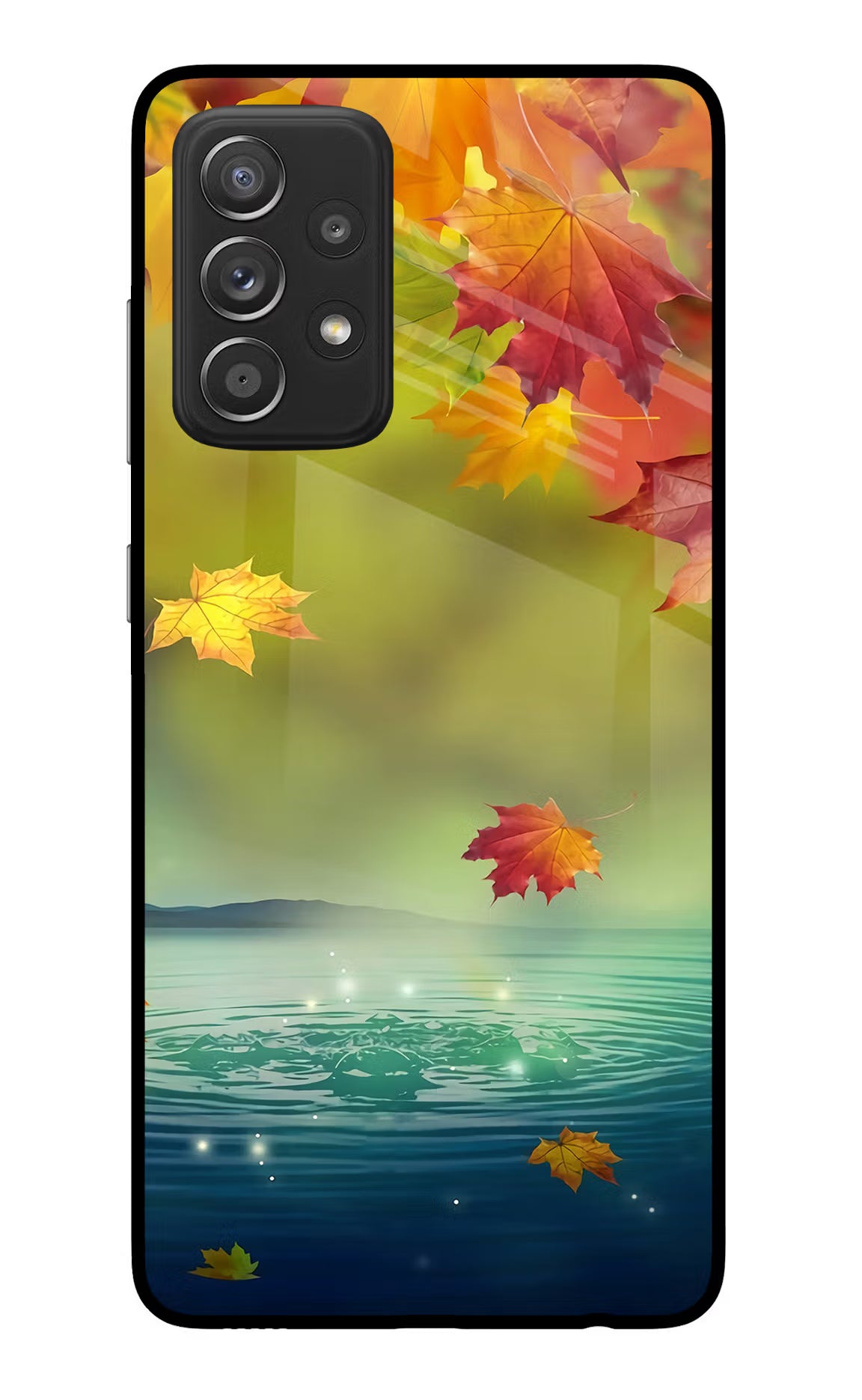 Flowers Samsung A52/A52s 5G Glass Case Back Cover by Casekaro