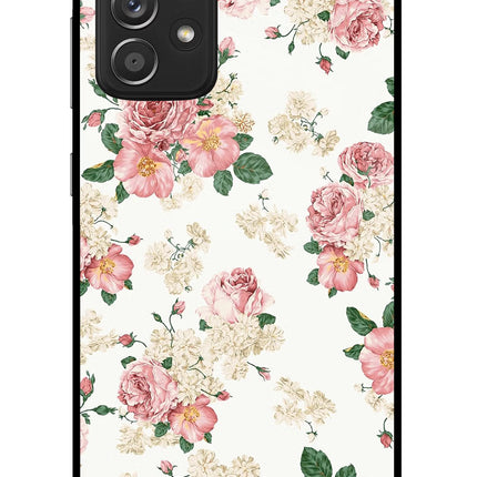 Flowers Samsung A52/A52s 5G Glass Case Back Cover by Casekaro