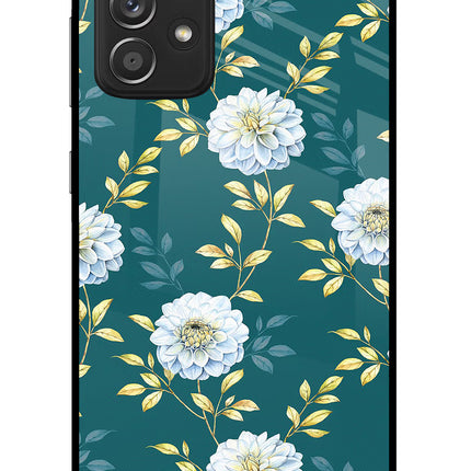 Flowers Samsung A52/A52s 5G Glass Case Back Cover by Casekaro