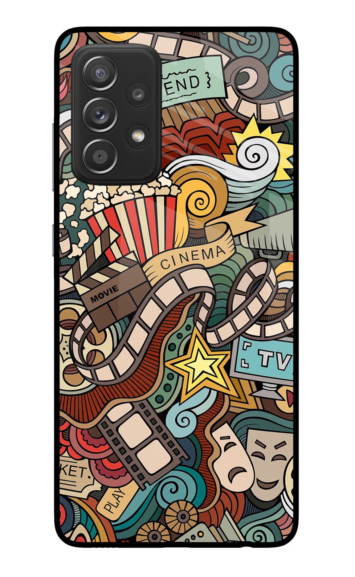 Cinema Abstract Samsung A52/A52s 5G Glass Case