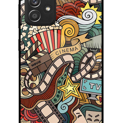 Cinema Abstract Samsung A52/A52s 5G Glass Case Back Cover by Casekaro