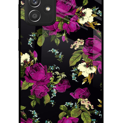 Flowers Samsung A52/A52s 5G Glass Case Back Cover by Casekaro