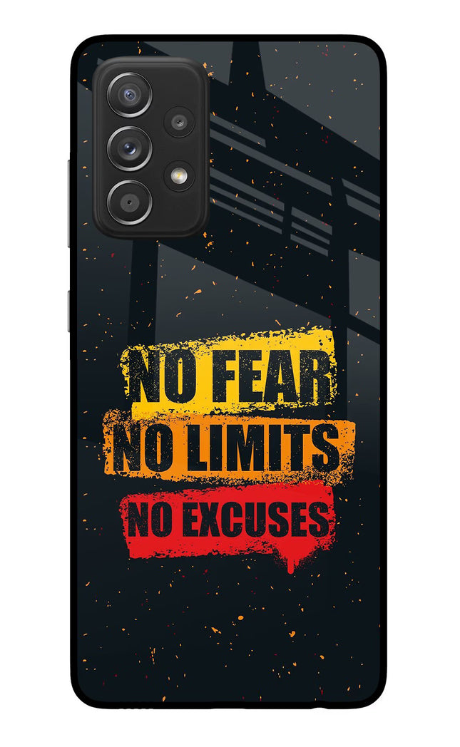 No Fear No Limits No Excuse Samsung A52/A52s 5G Glass Case