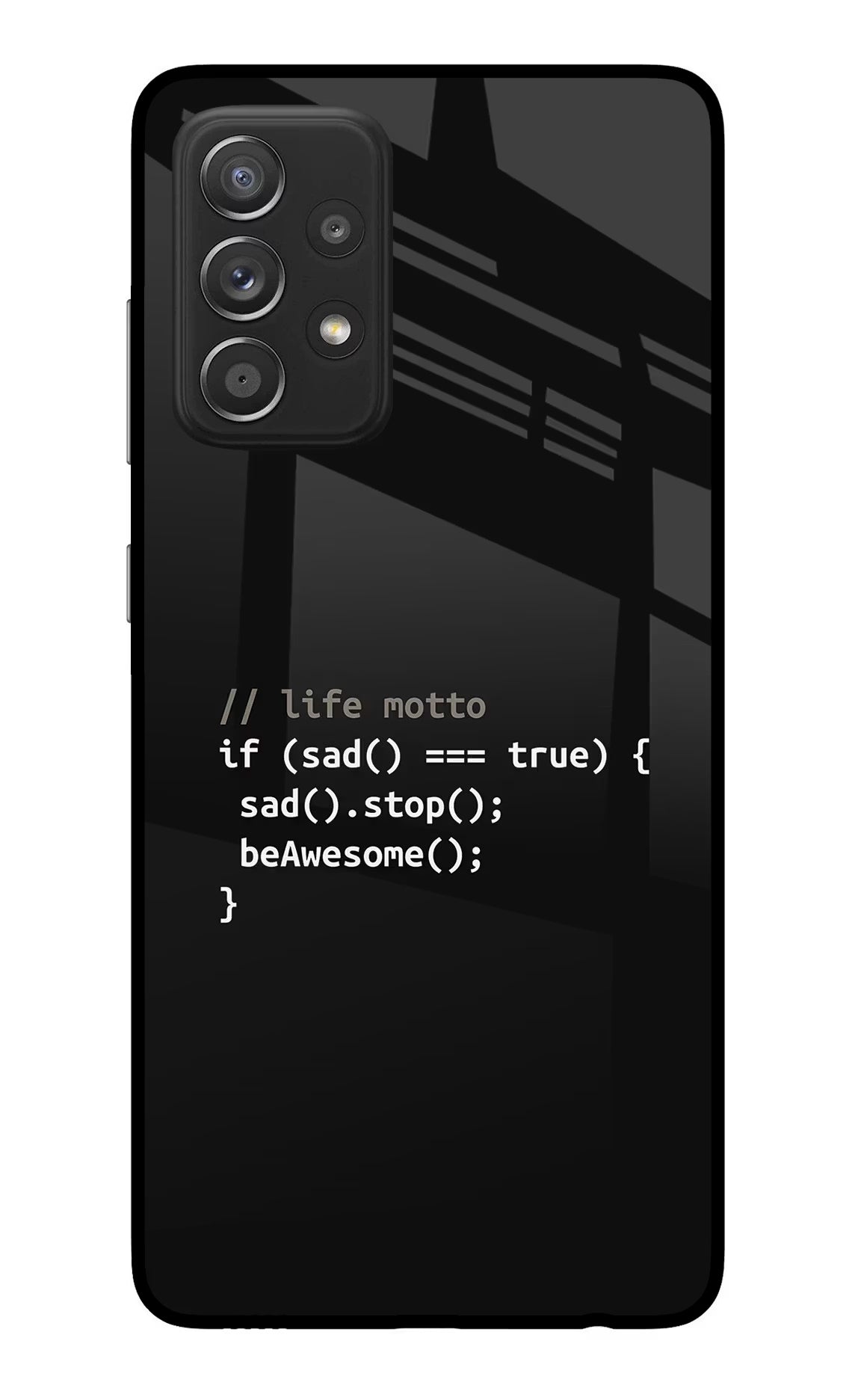 Life Motto Code Samsung A52/A52s 5G Glass Case