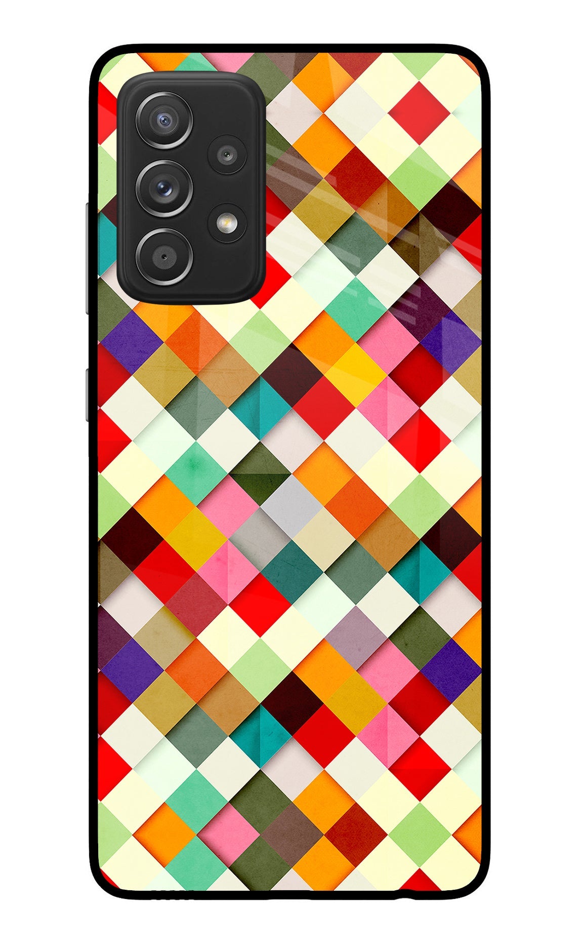 Geometric Abstract Colorful Samsung A52/A52s 5G Glass Case