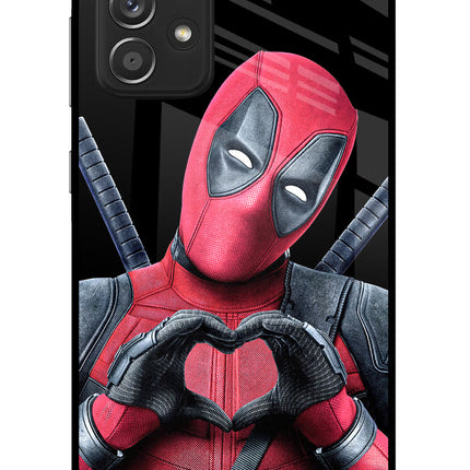 Deadpool Samsung A52/A52s 5G Glass Case Back Cover by Casekaro