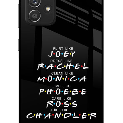 FRIENDS Character Samsung A52/A52s 5G Glass Case Back Cover by Casekaro