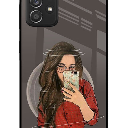 Selfie Queen Samsung A52/A52s 5G Glass Case Back Cover by Casekaro