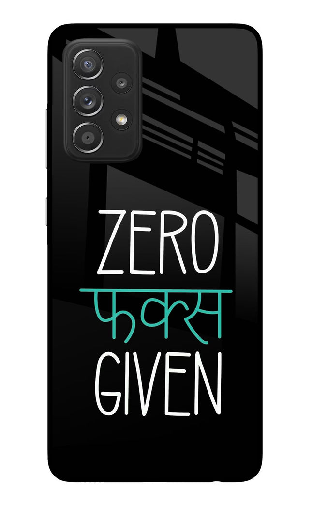 Zero Fucks Given Samsung A52/A52s 5G Glass Case
