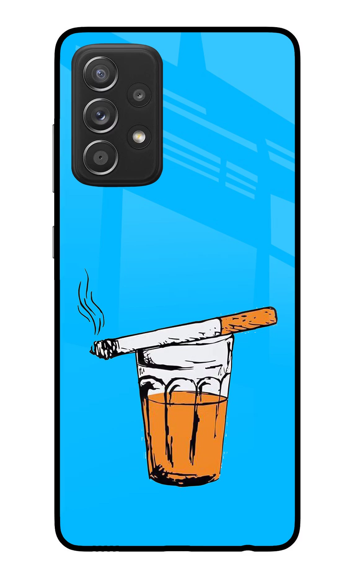 Chai Sutta Samsung A52/A52s 5G Glass Case Back Cover by Casekaro