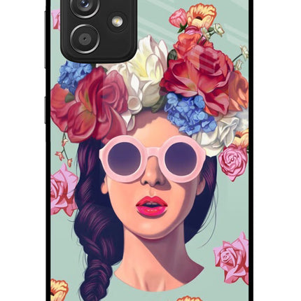 Pretty Girl Samsung A52/A52s 5G Glass Case Back Cover by Casekaro