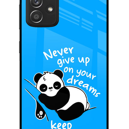 Keep Sleeping Samsung A52/A52s 5G Glass Case Back Cover by Casekaro