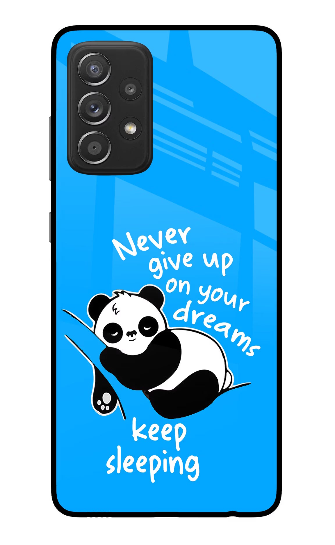 Keep Sleeping Samsung A52/A52s 5G Glass Case Back Cover by Casekaro