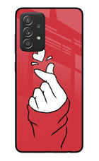 Korean Love Sign Samsung A52/A52s 5G Glass Case