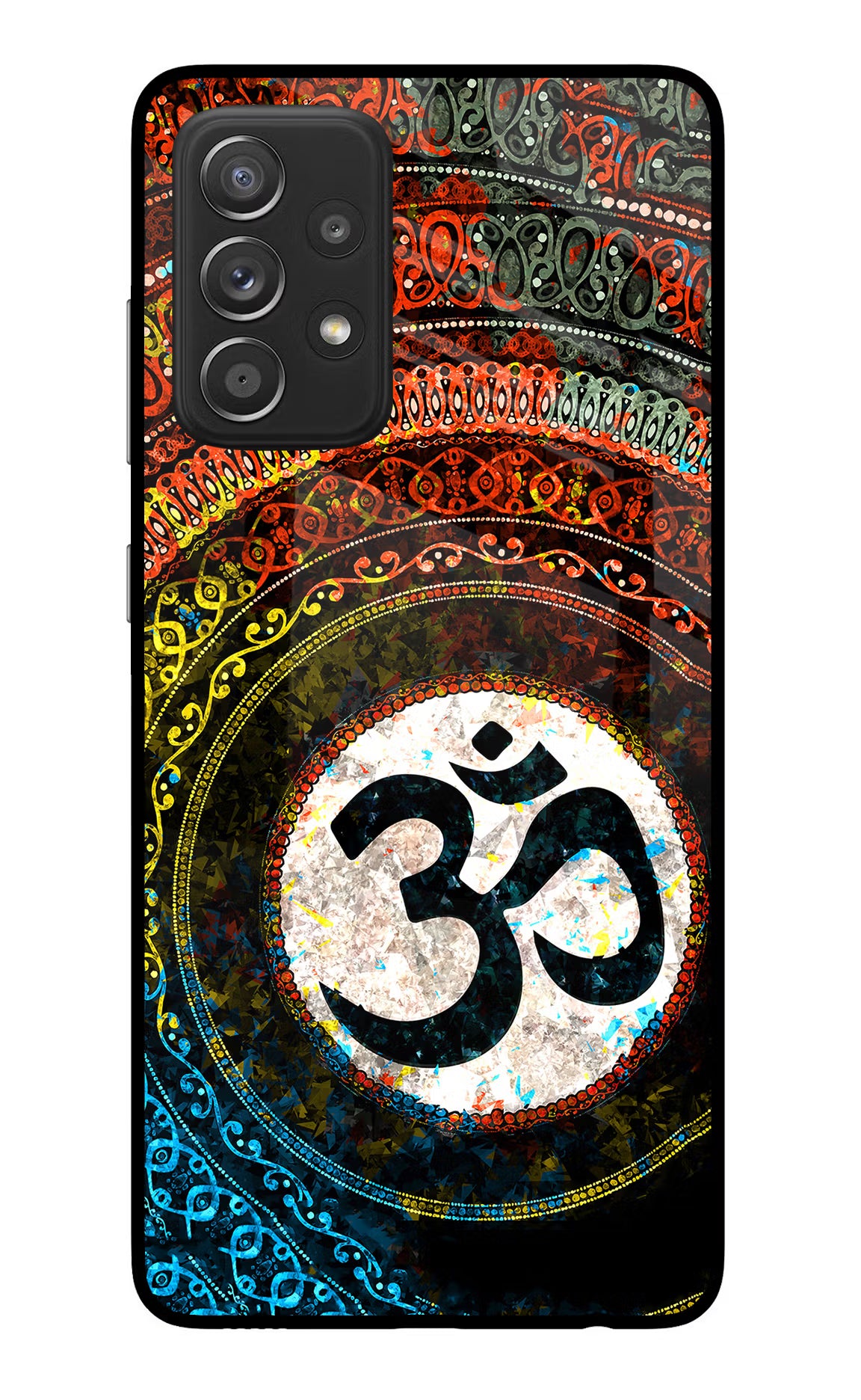 Om Cultural Samsung A52/A52s 5G Glass Case Back Cover by Casekaro