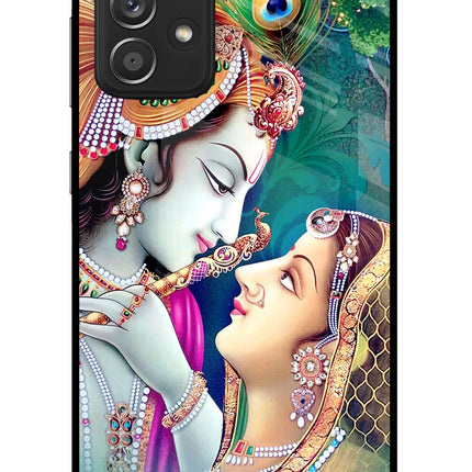 Lord Radha Krishna Samsung A52/A52s 5G Glass Case Back Cover by Casekaro