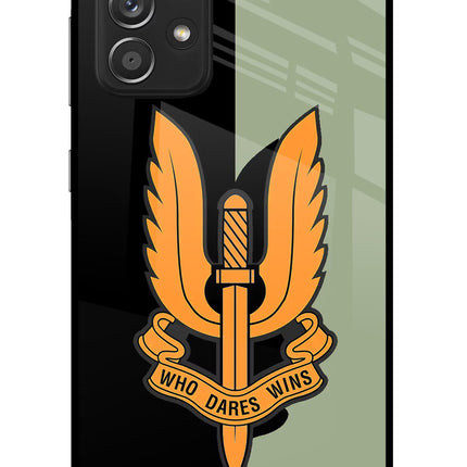 Balidan Logo Samsung A52/A52s 5G Glass Case Back Cover by Casekaro