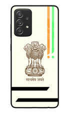 Satyamev Jayate Brown Logo Samsung A52/A52s 5G Glass Case