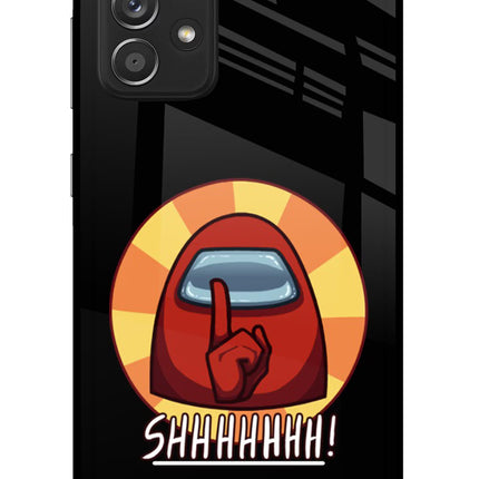 Among Us Shhh! Samsung A52/A52s 5G Glass Case Back Cover by Casekaro