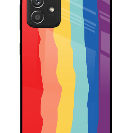 Rainbow Samsung A52/A52s 5G Glass Case Back Cover by Casekaro