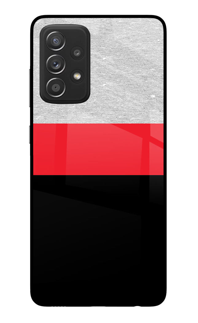 Tri Color Pattern Samsung A52/A52s 5G Glass Case