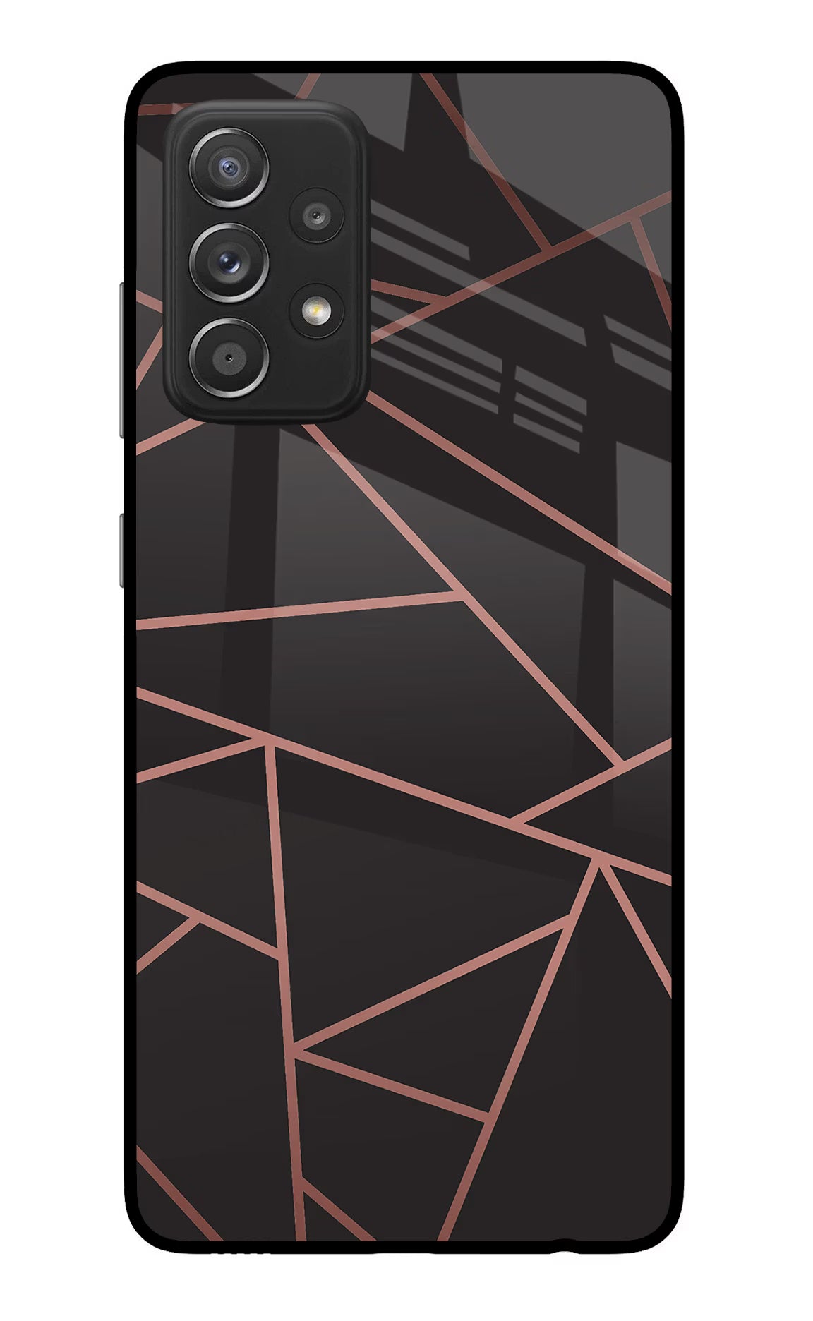 Geometric Pattern Samsung A52/A52s 5G Glass Case Back Cover by Casekaro