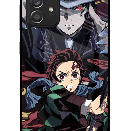 Demon Slayer Samsung A52/A52s 5G Glass Case Back Cover by Casekaro