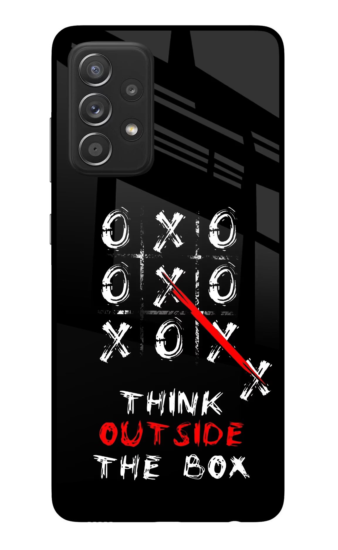 Think out of the BOX Samsung A52/A52s 5G Glass Case Back Cover by Casekaro