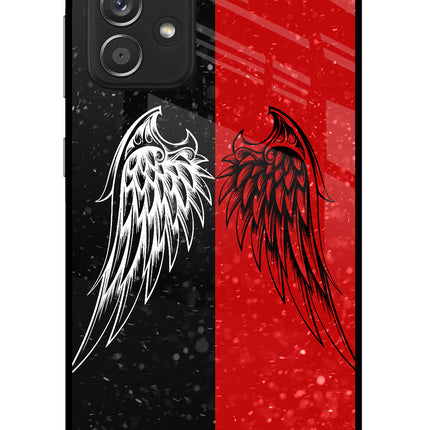 Wings Samsung A52/A52s 5G Glass Case Back Cover by Casekaro