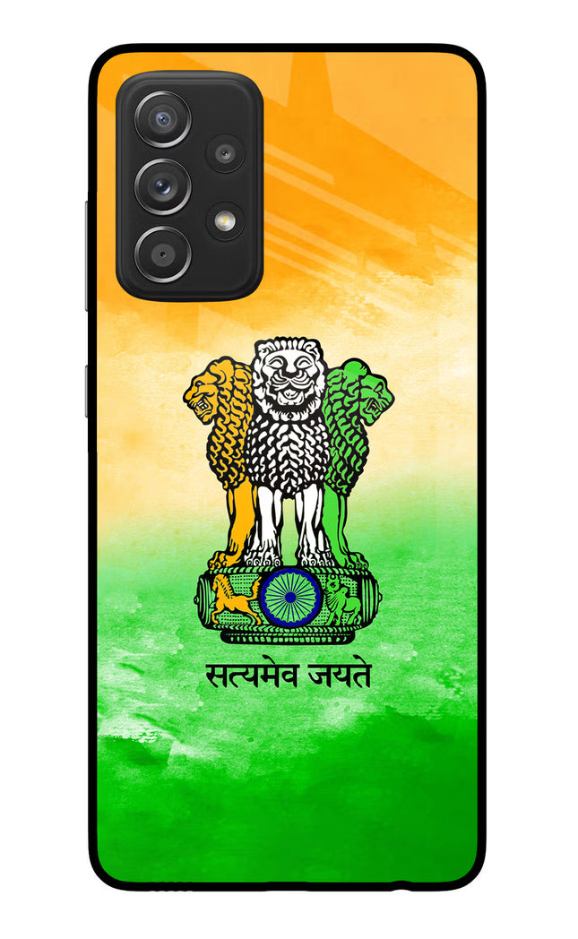 Satyamev Jayate Flag Samsung A52/A52s 5G Glass Case