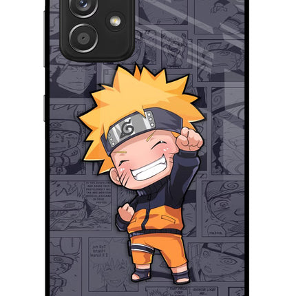 Chota Naruto Samsung A52/A52s 5G Glass Case Back Cover by Casekaro